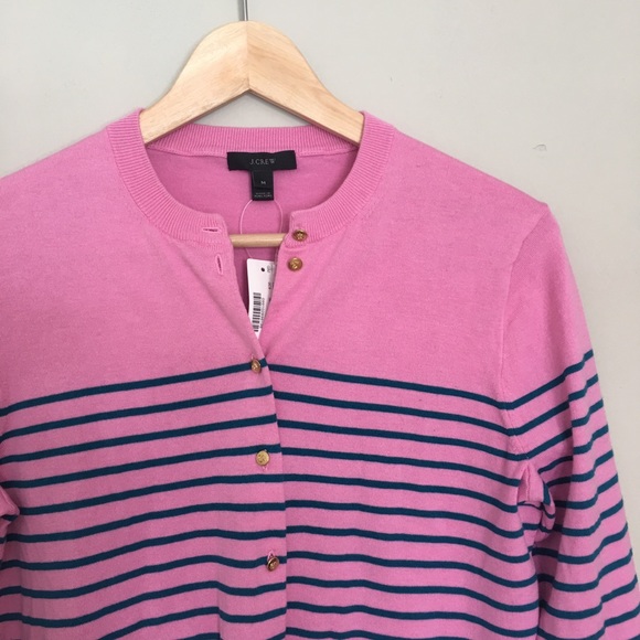 J. Crew Sweaters - J. Crew NWT Jackie Stripe with Anchor Buttons